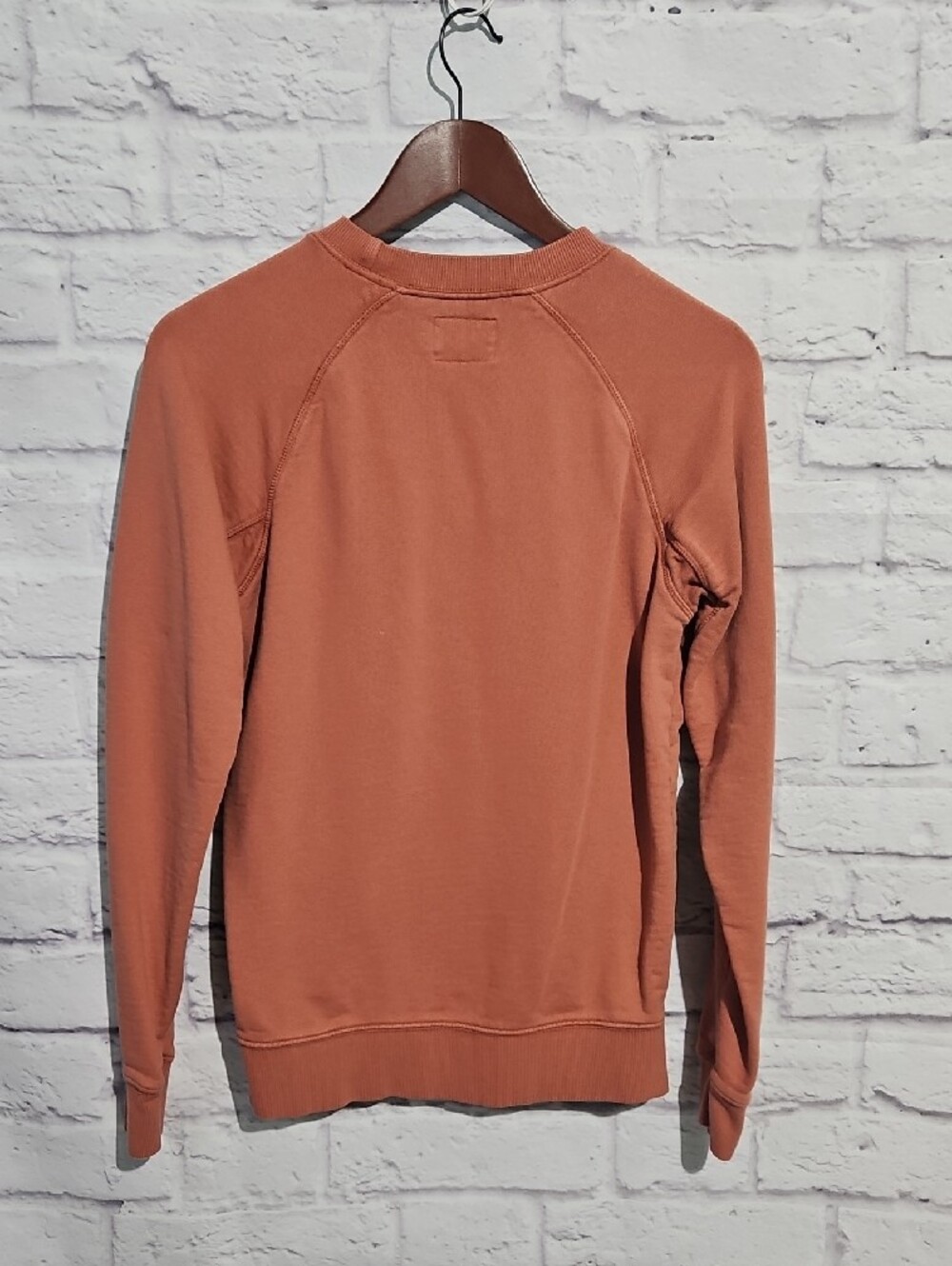 Pact Women's Crewneck Sweatshirt in Rusty Orange - Picture 6 of 6